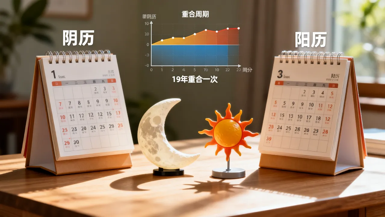 阴历阳历多少年重合？阴历阳历多久重合一次？
