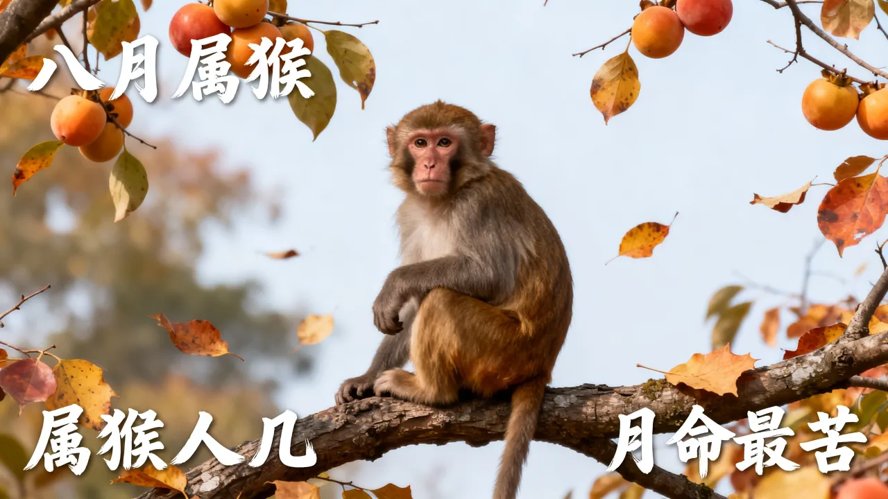 八月属猴的命运如何，属猴人几月命最苦？