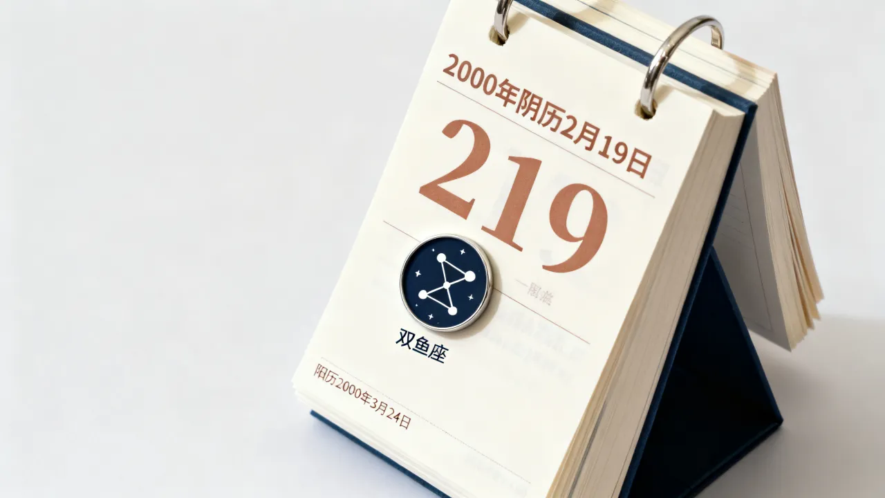 2000年阴历2月19日是什么星座,阴历2月19日阳历是多少 2000年阴历2月19日是什么星座,阴历2月19日阳历是多少