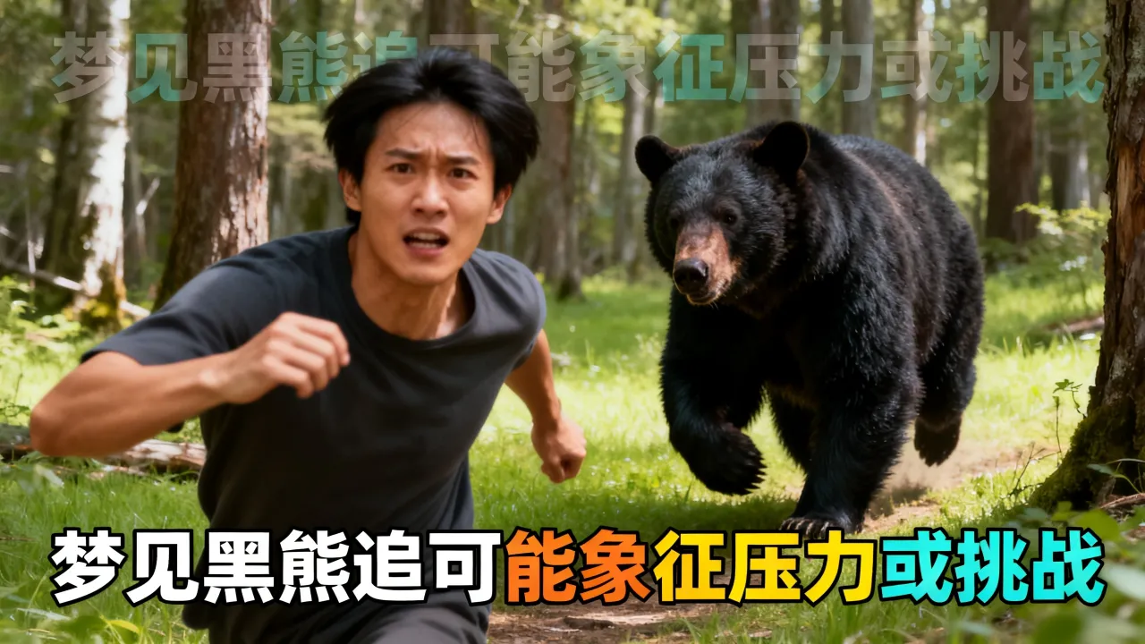 梦见黑熊追怎么样,梦见黑熊追自己是什么征兆 梦见黑熊追怎么样,梦见黑熊追自己是什么征兆