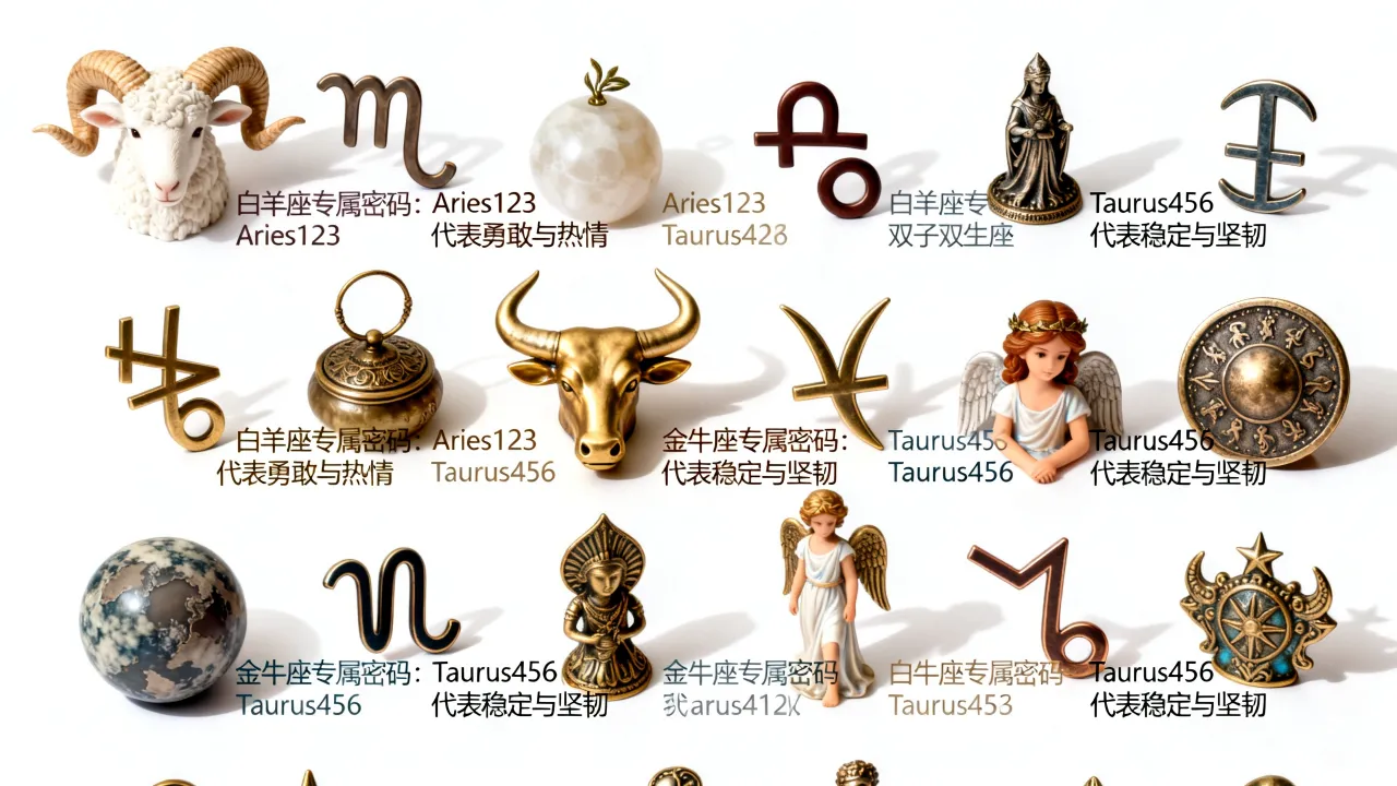 十二星座的专属密码是什么，十二星座专属密码各自代表什么含义？