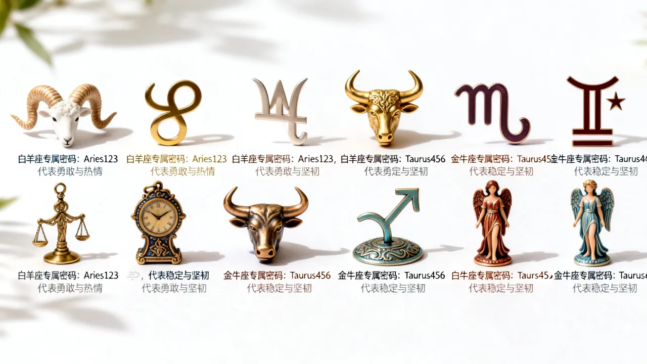 十二星座的专属密码是什么，十二星座专属密码各自代表什么含义？