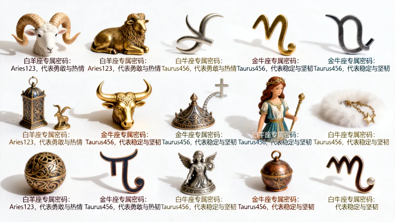 十二星座的专属密码是什么，十二星座专属密码各自代表什么含义？