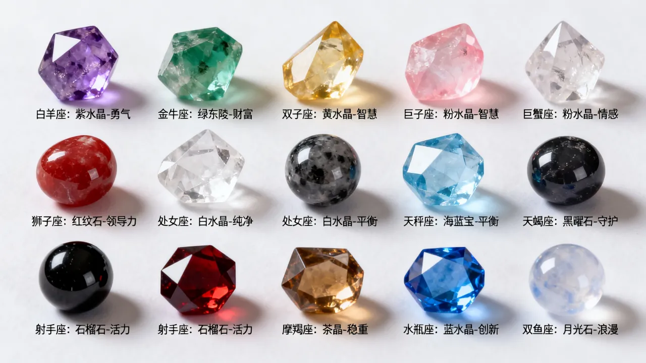 十二星座水晶的象征是什么，水晶旺财寓意有哪些？