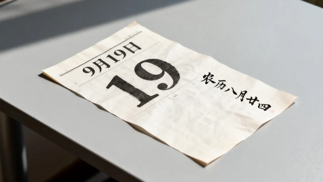 阳历9月19阴历是多少,对应农历几号? 阳历9月19阴历是多少,对应农历几号?