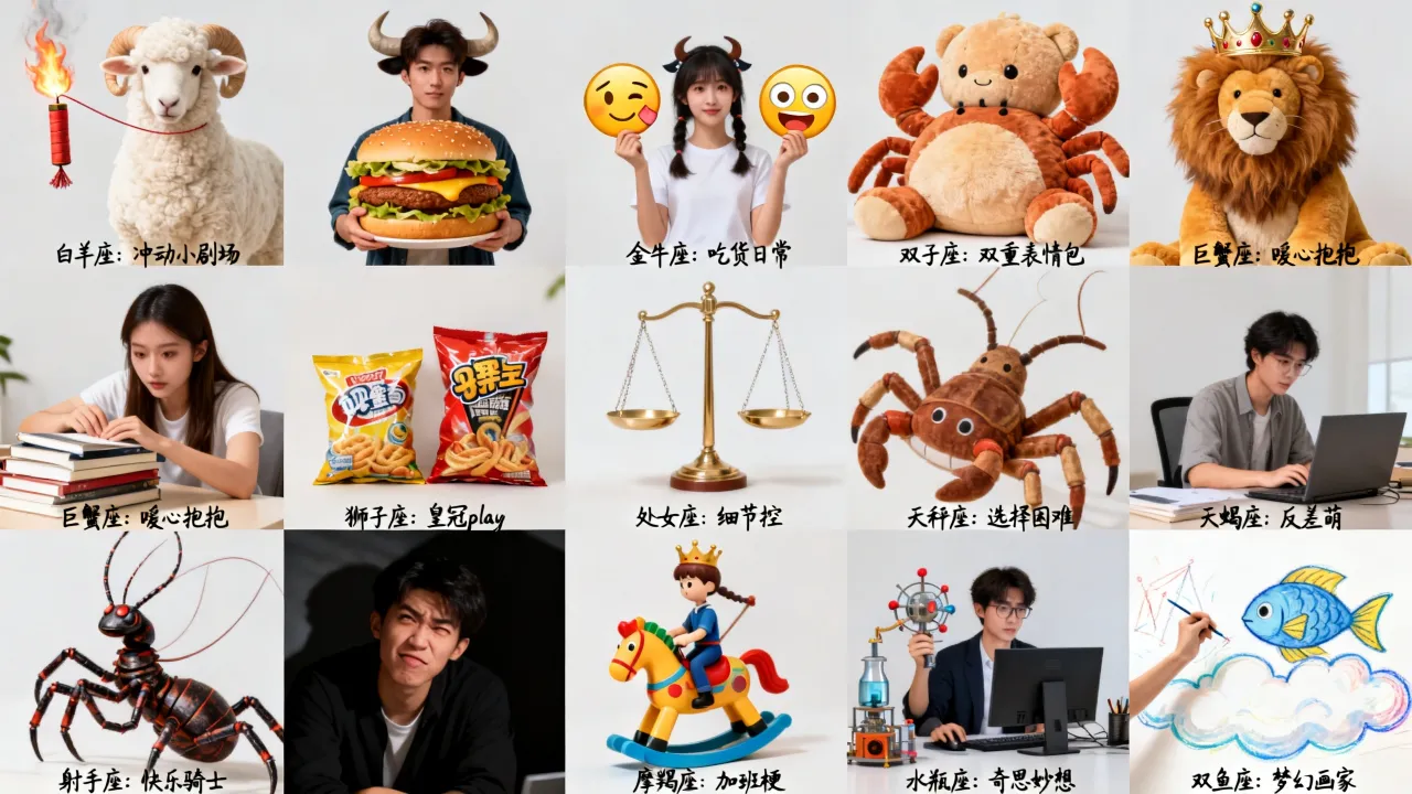 十二星座搞笑创意有哪些,十二星座谁最搞笑沙雕? 十二星座搞笑创意有哪些,十二星座谁最搞笑沙雕?