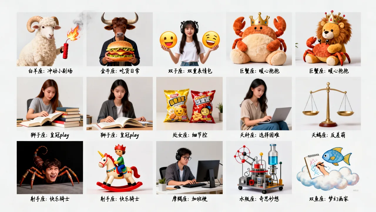 十二星座搞笑创意有哪些,十二星座谁最搞笑沙雕? 十二星座搞笑创意有哪些,十二星座谁最搞笑沙雕?