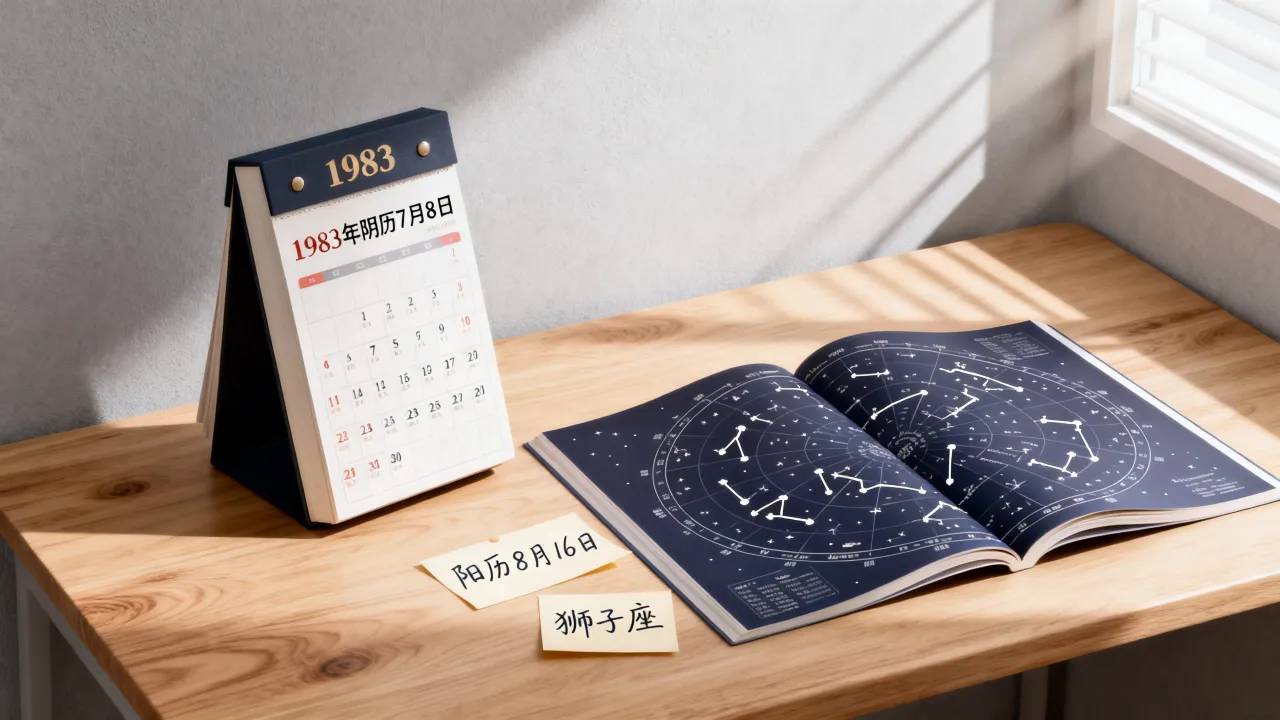 1983年阴历7月8日是阳历几号,农历七月八日是什么星座? 1983年阴历7月8日是阳历几号,农历七月八日是什么星座?