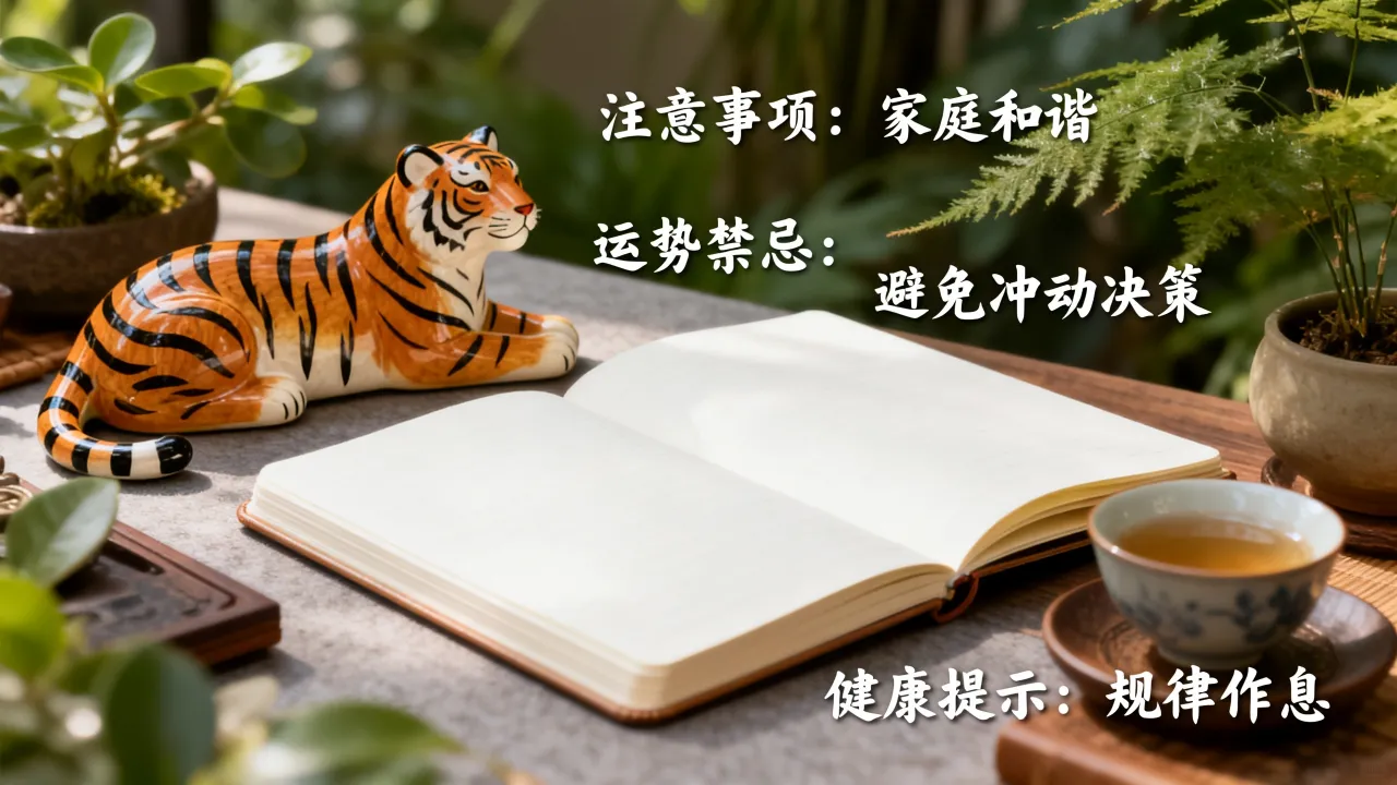 2026年属虎人注意事项有哪些，属虎2026运势禁忌是什么？