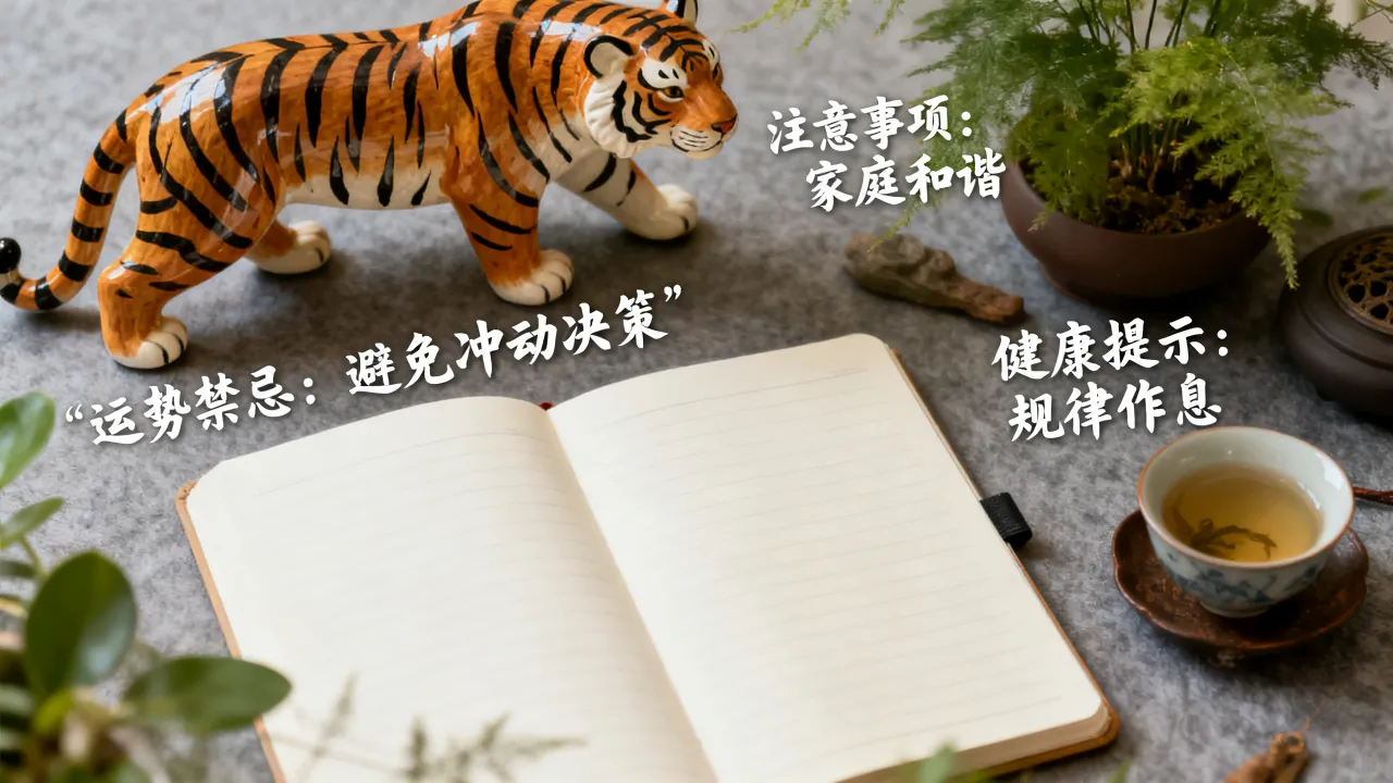 2026年属虎人注意事项有哪些，属虎2026运势禁忌是什么？
