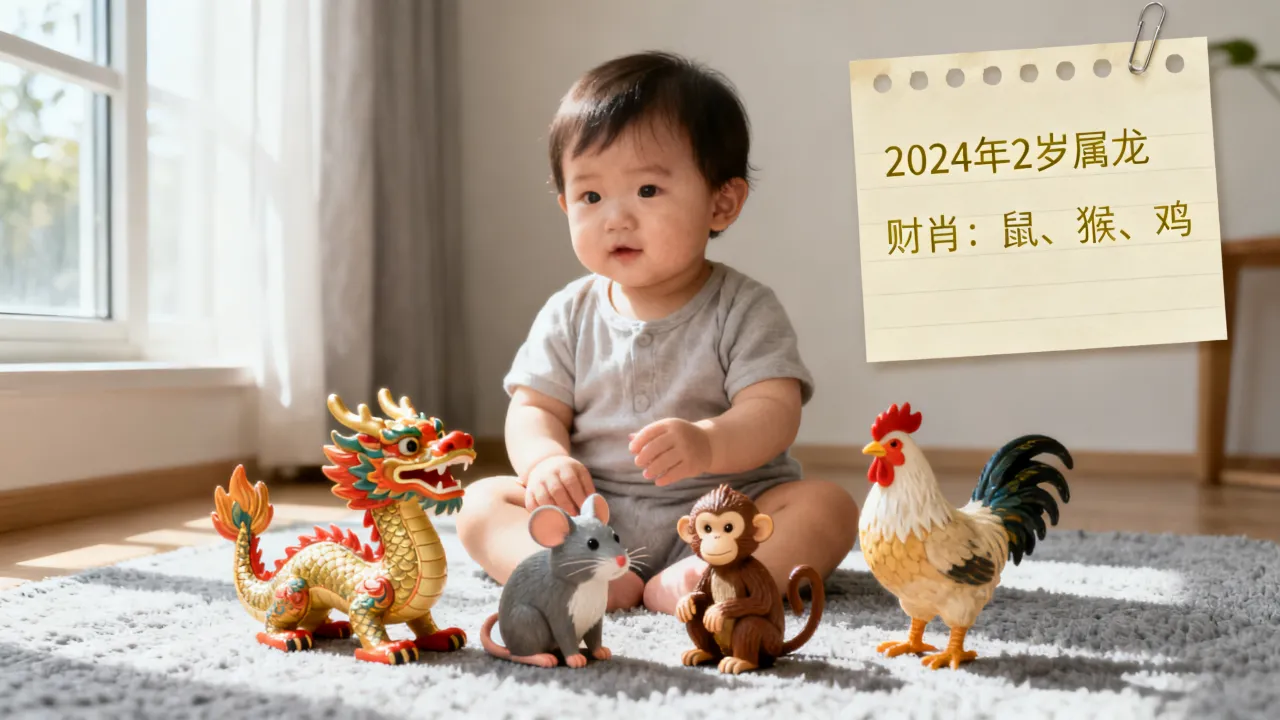 2024年2岁属什么生肖，财肖是哪几个生肖