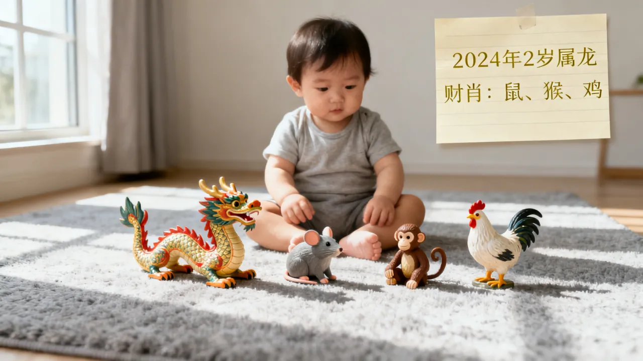 2024年2岁属什么生肖，财肖是哪几个生肖