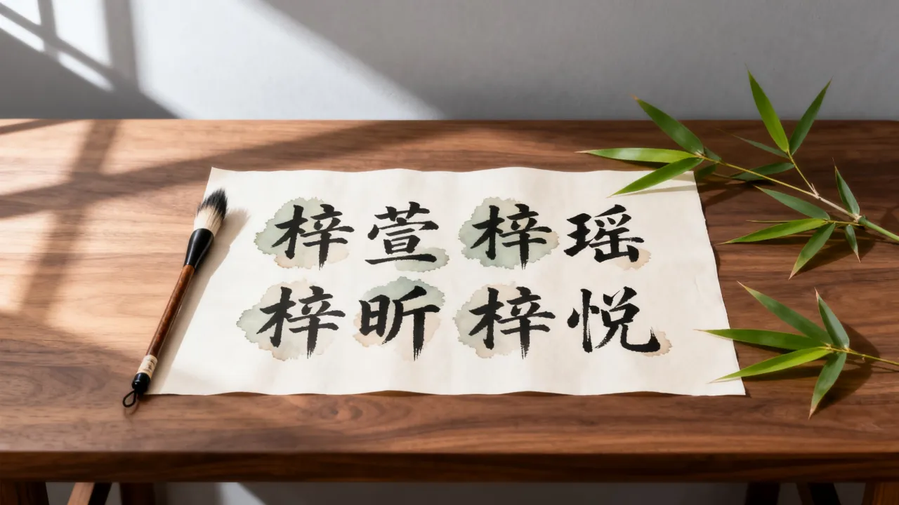女宝宝起名梓什么字好听，梓和哪个字搭配