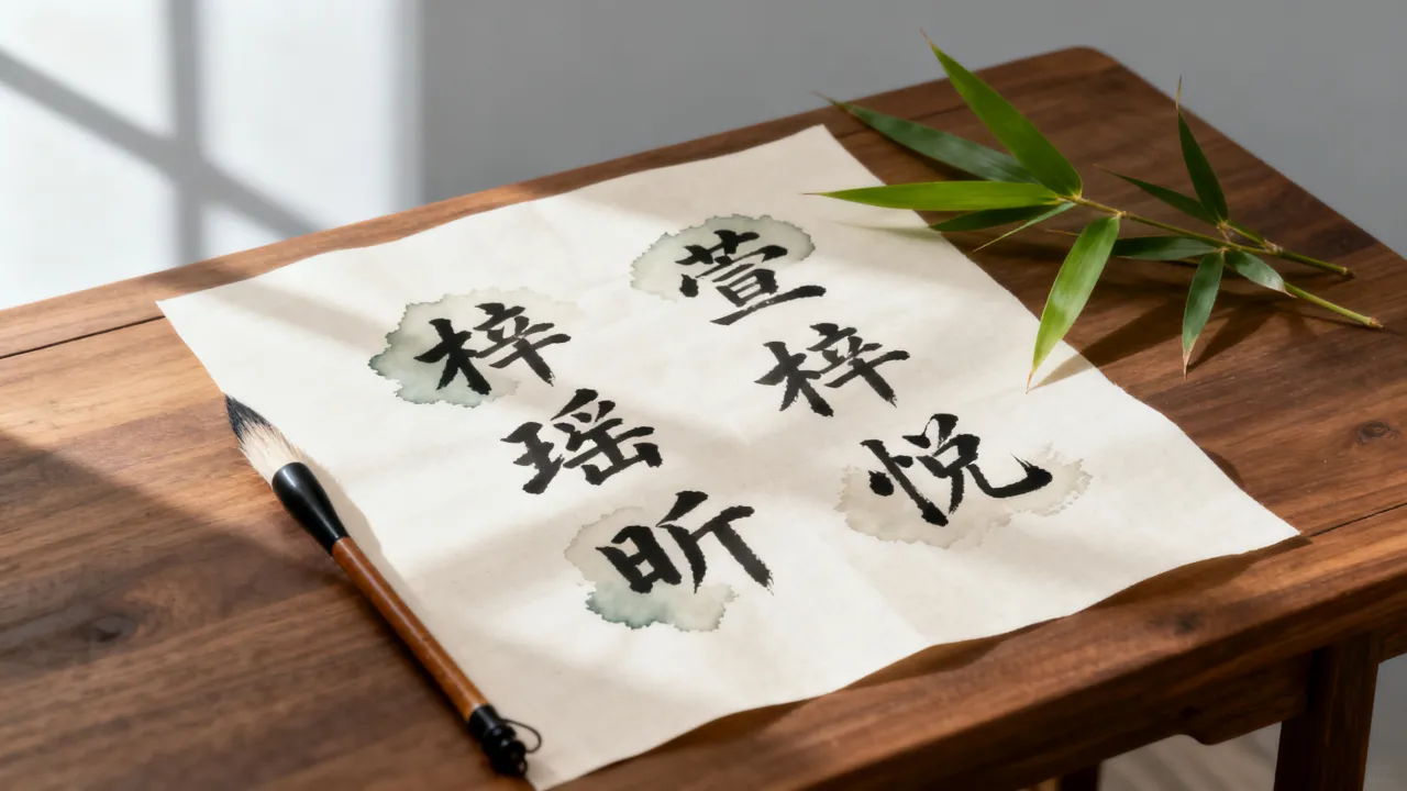 女宝宝起名梓什么字好听，梓和哪个字搭配