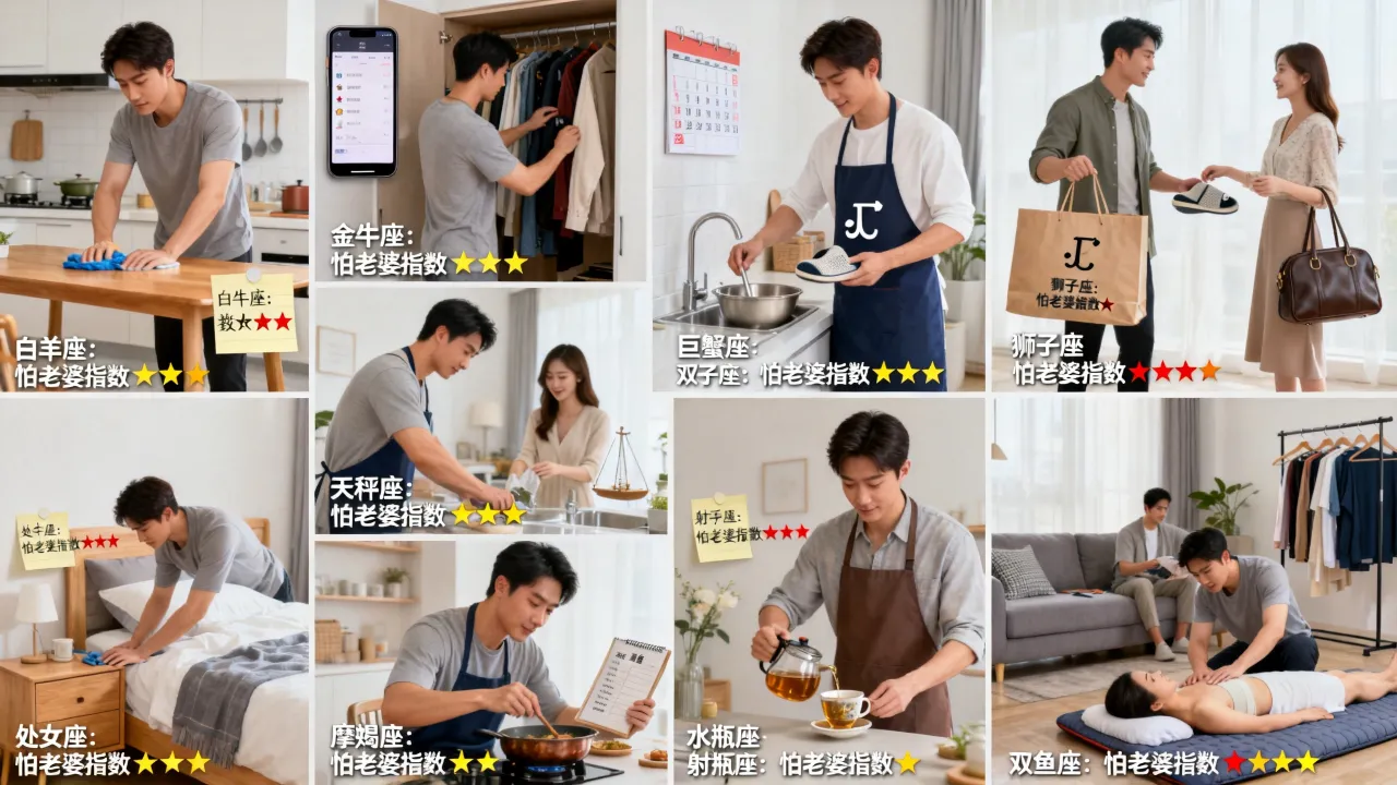 十二星座谁是妻管严，十二星座男怕老婆第一名是谁？