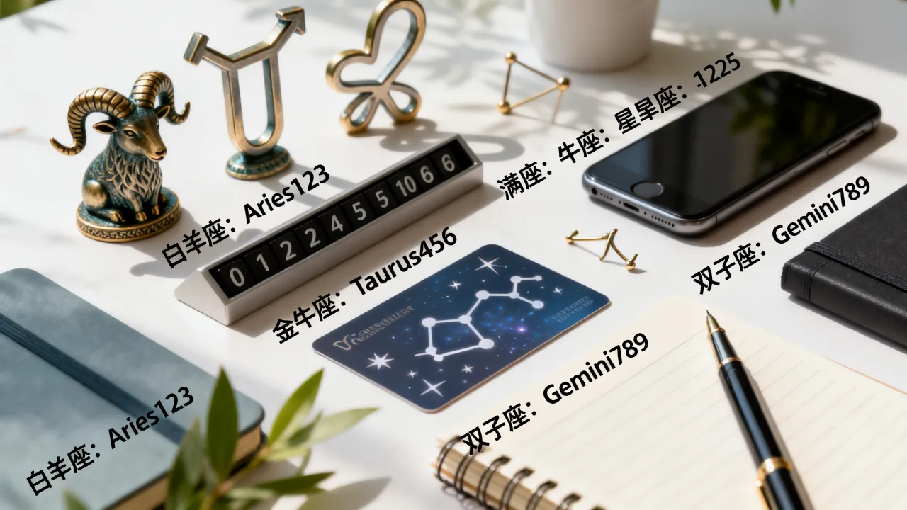 十二星座专属密码是什么，星座密码怎么查？