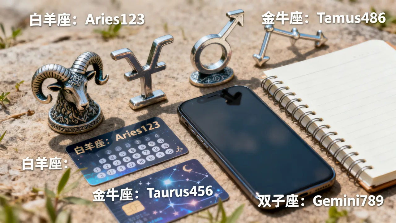十二星座专属密码是什么，星座密码怎么查？