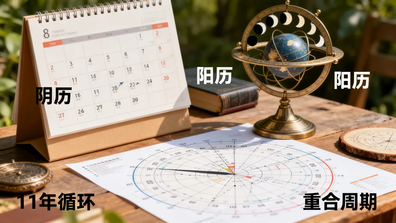 阴历阳历为什么11年循环一次,阴历阳历重合周期 阴历阳历为什么11年循环一次,阴历阳历重合周期