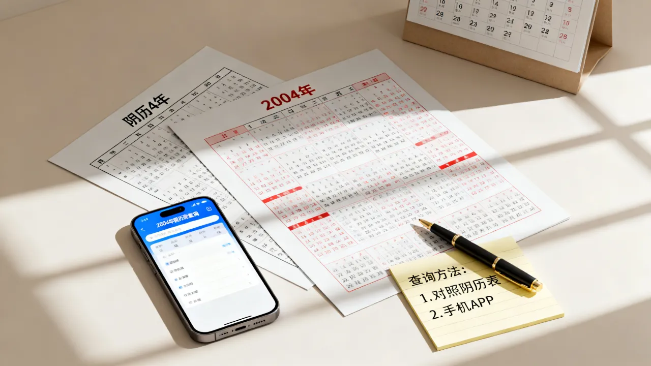2004年阴历表怎么查最准确,农历日期查询方法大全 2004年阴历表怎么查最准确,农历日期查询方法大全