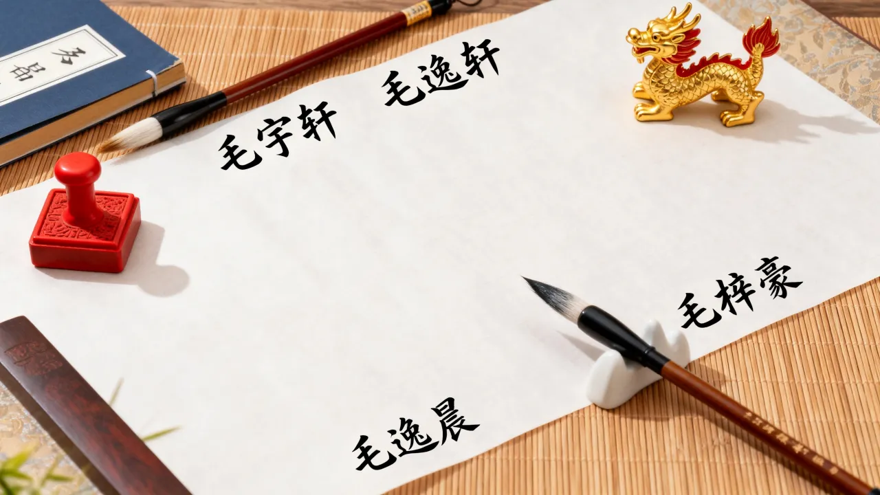 2024龙年宝宝姓毛怎么取名好听，毛姓男孩独特名字有哪些？