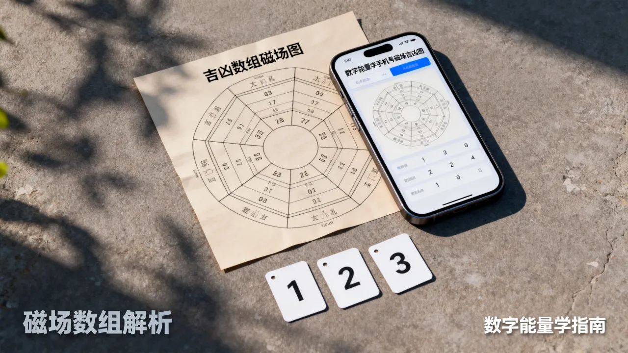 吉凶数组磁场图怎么看，数字能量学手机号磁场吉凶图怎么看