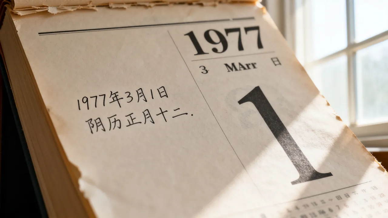 1977年3月1日阴历是哪一天,19770301阴历是什么日期 1977年3月1日阴历是哪一天,19770301阴历是什么日期