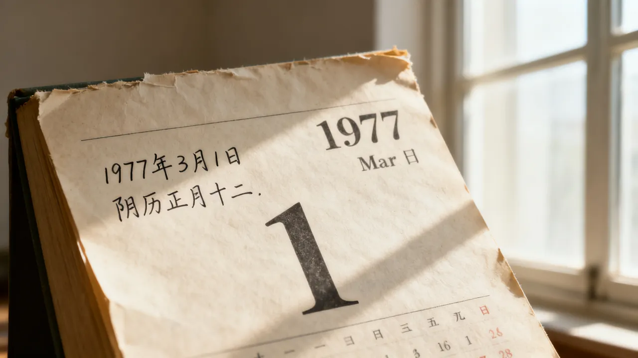 1977年3月1日阴历是哪一天,19770301阴历是什么日期 1977年3月1日阴历是哪一天,19770301阴历是什么日期