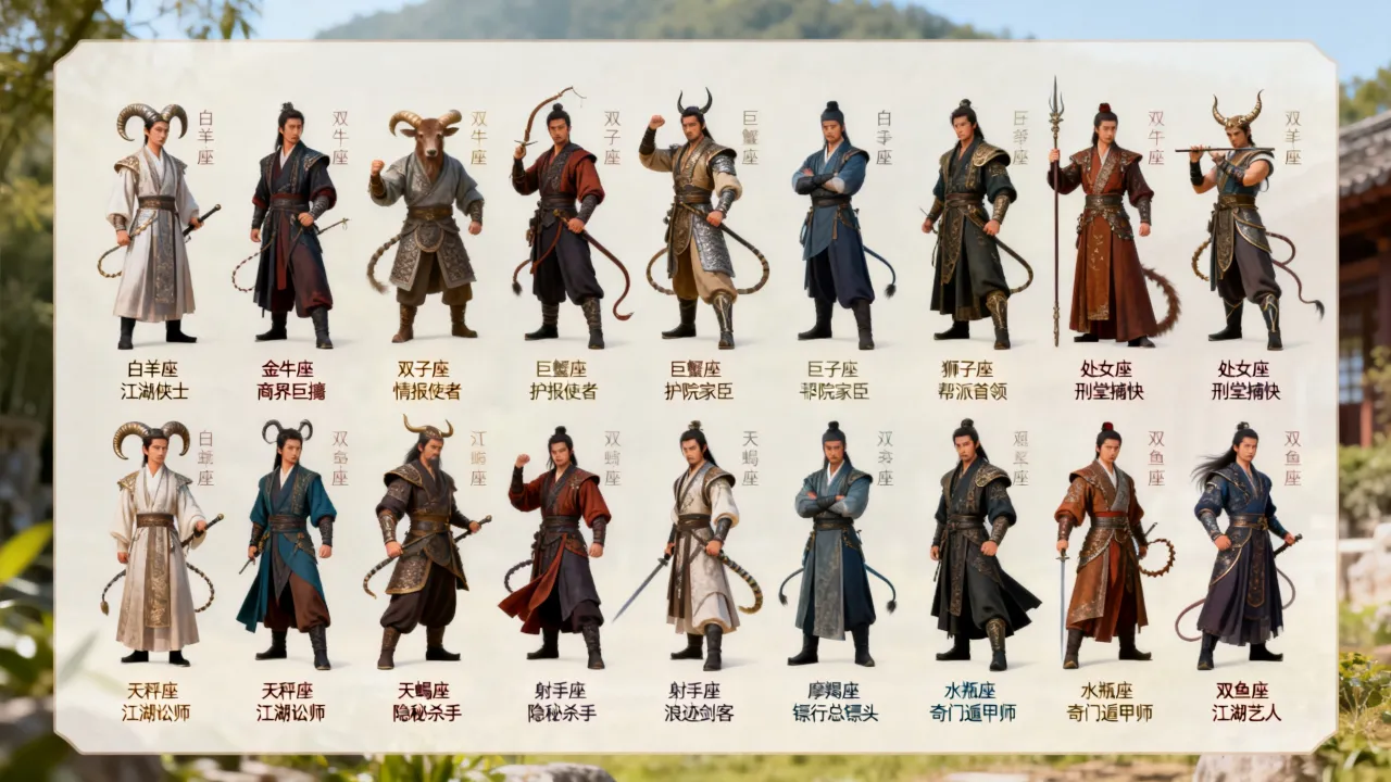 十二星座江湖人是什么,十二星座江湖人排行榜谁最厉害? 十二星座江湖人是什么,十二星座江湖人排行榜谁最厉害?