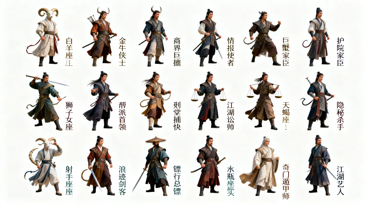 十二星座江湖人是什么,十二星座江湖人排行榜谁最厉害? 十二星座江湖人是什么,十二星座江湖人排行榜谁最厉害?