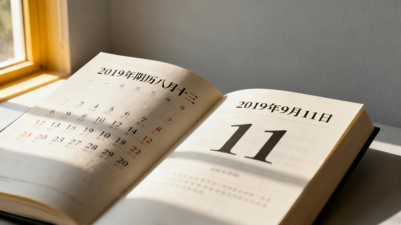 2019阴历8月13是几月几号,阴历八月十三对应的公历日期? 2019阴历8月13是几月几号,阴历八月十三对应的公历日期?