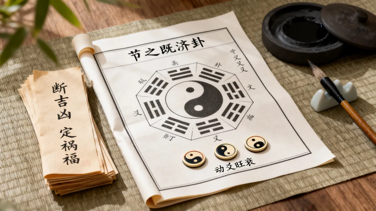 节之既济卦怎么断吉凶，如何看动爻旺衰定祸福