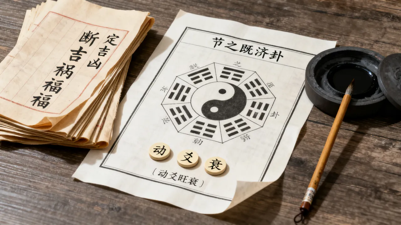 节之既济卦怎么断吉凶，如何看动爻旺衰定祸福