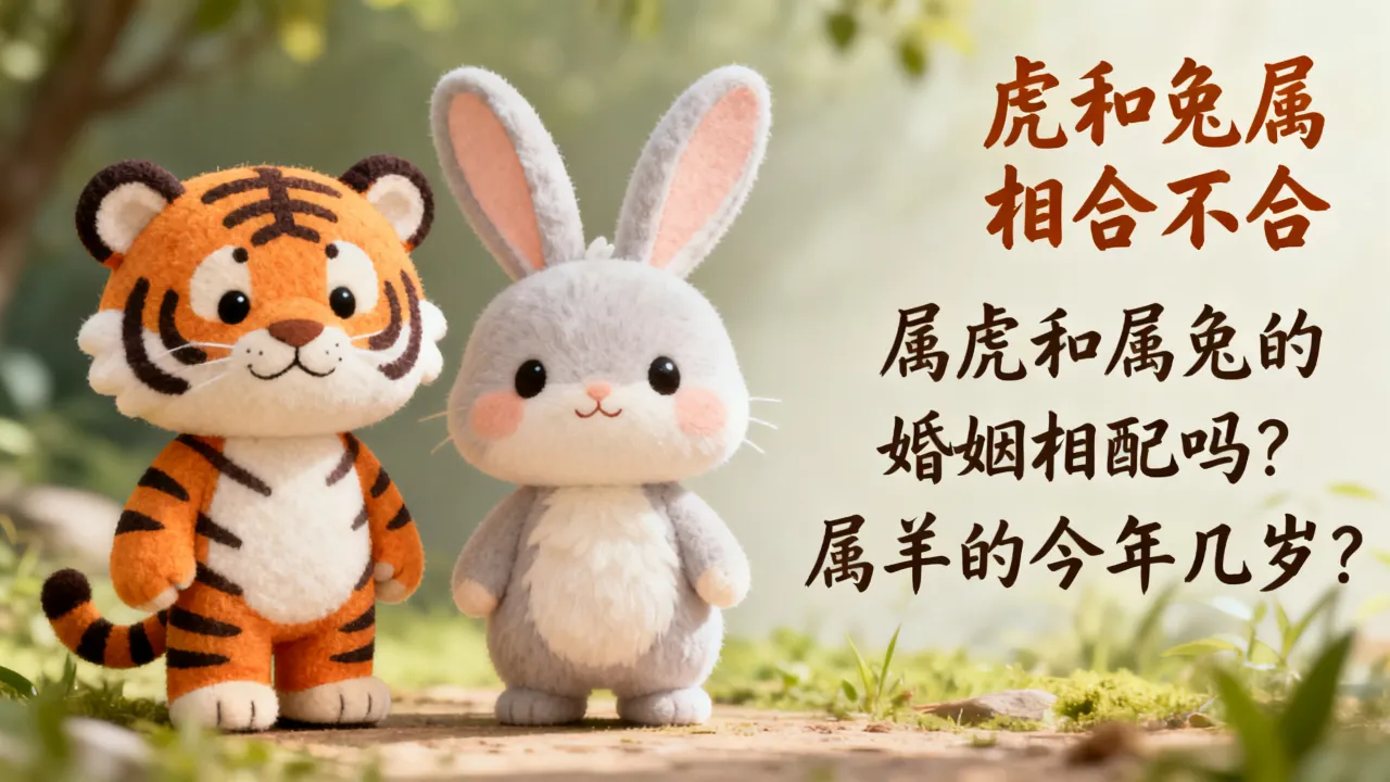 虎和兔属相合不合,属虎和属兔的婚姻相配吗?属羊的今年几岁? 虎和兔属相合不合,属虎和属兔的婚姻相配吗?属羊的今年几岁?