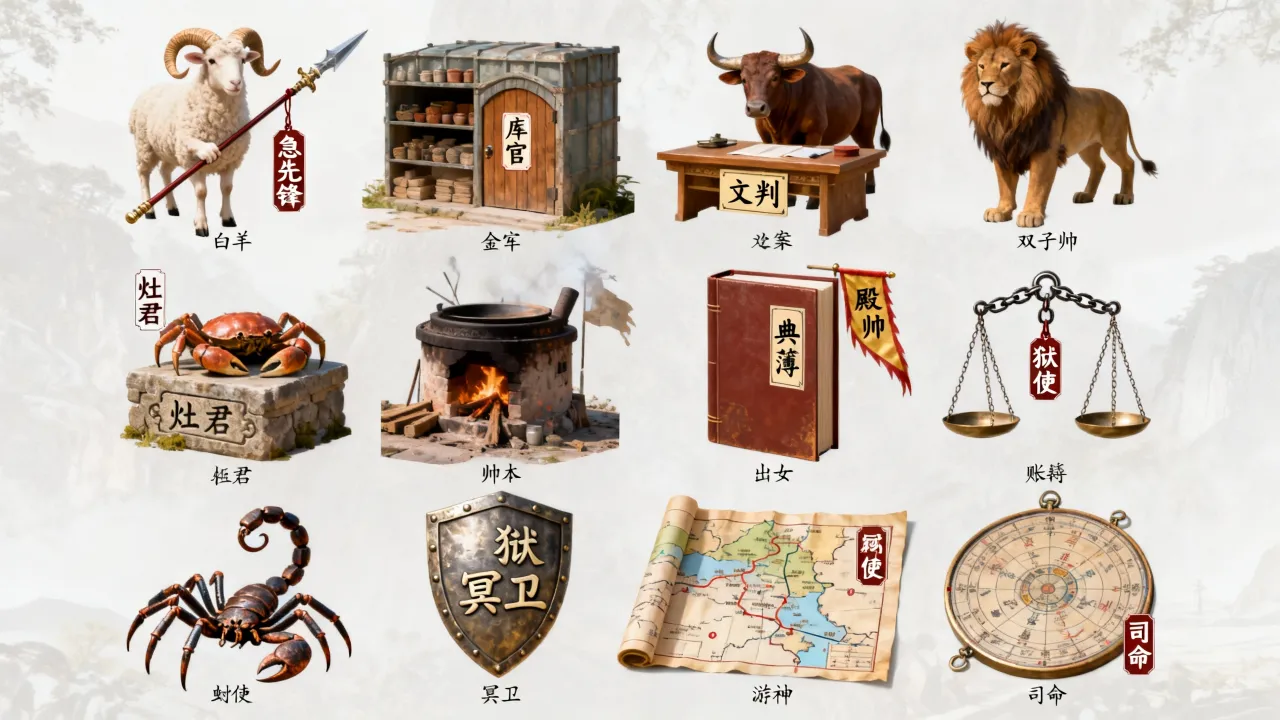 十二星座在地府担任什么官位？地府十大阎罗职位对应表