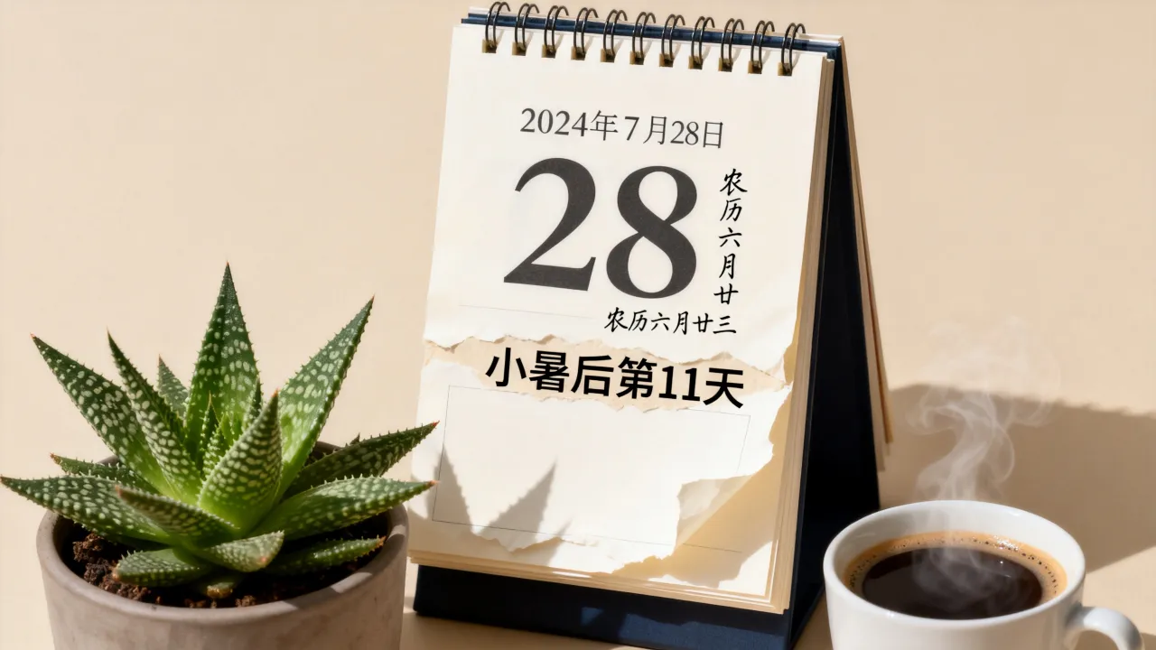 7月28号阴历是多少，农历几月几号对应什么日子