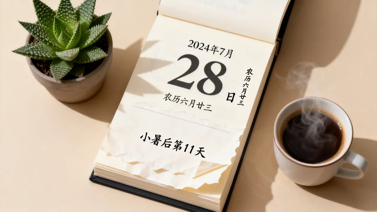 7月28号阴历是多少，农历几月几号对应什么日子