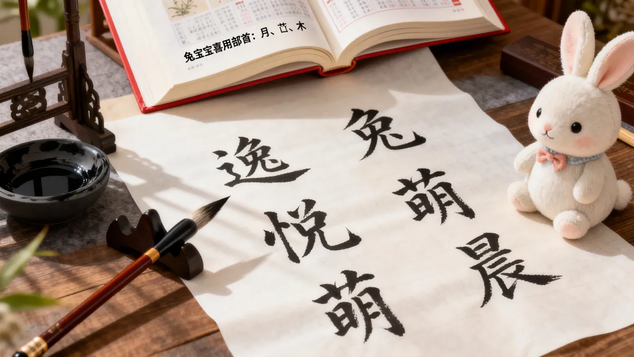 兔宝宝喜用什么字起名，起名用字有什么讲究和吉利好字？