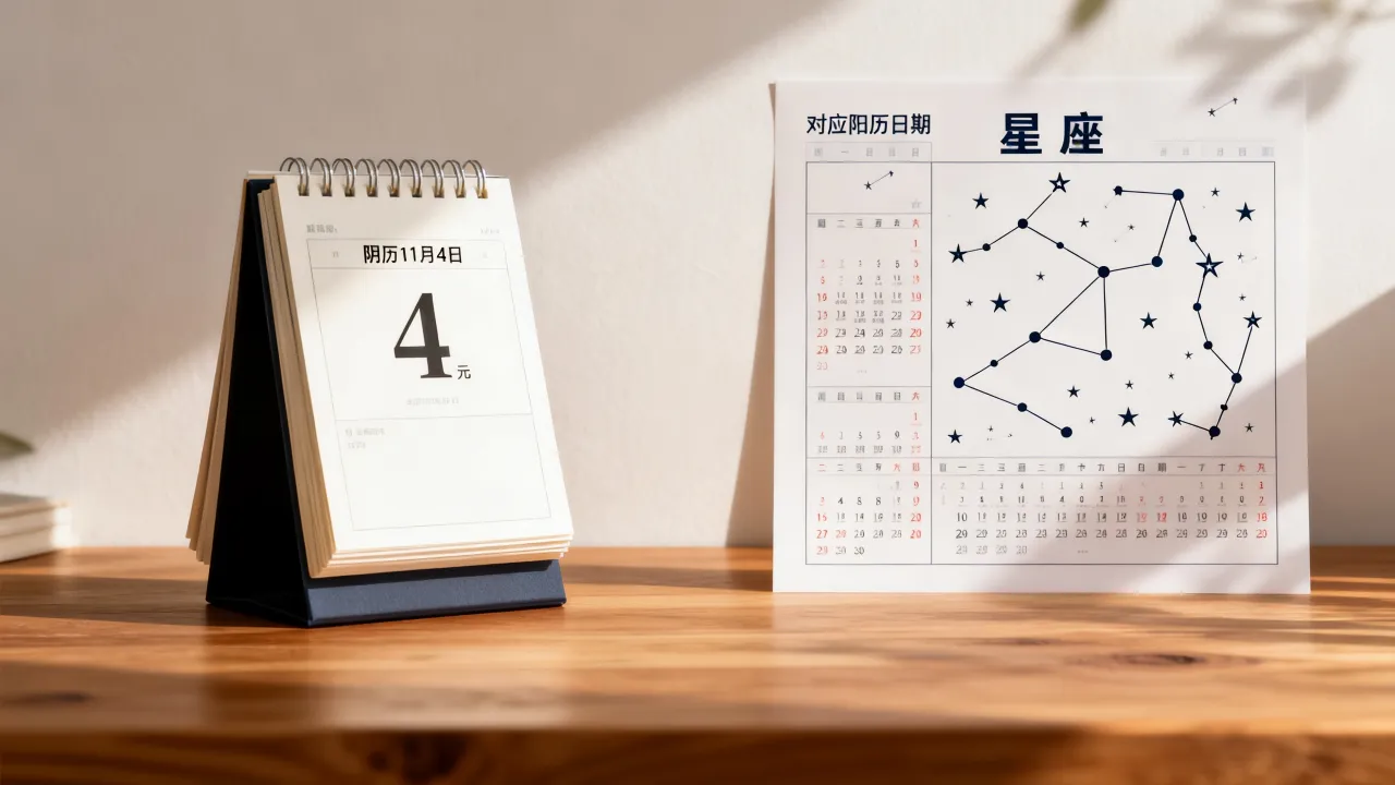 阴历11月4号是什么星座,阴历11月4号是阳历多少? 阴历11月4号是什么星座,阴历11月4号是阳历多少?