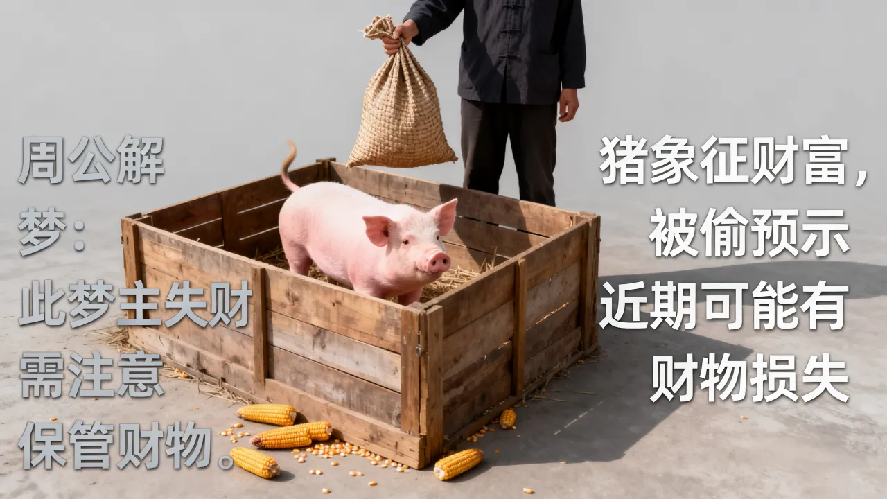 梦到猪被偷了是什么意思,周公解梦预示着什么 梦到猪被偷了是什么意思,周公解梦预示着什么