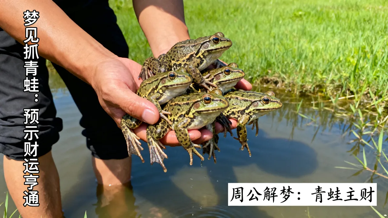 梦到自己抓到很多青蛙是不是好的征兆，周公解梦有何预兆？