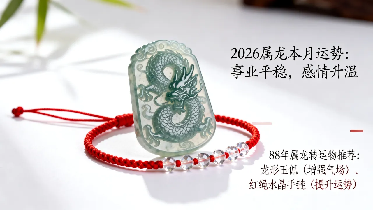 2026属龙本月运势如何,88年属龙适合戴什么转运物? 2026属龙本月运势如何,88年属龙适合戴什么转运物?