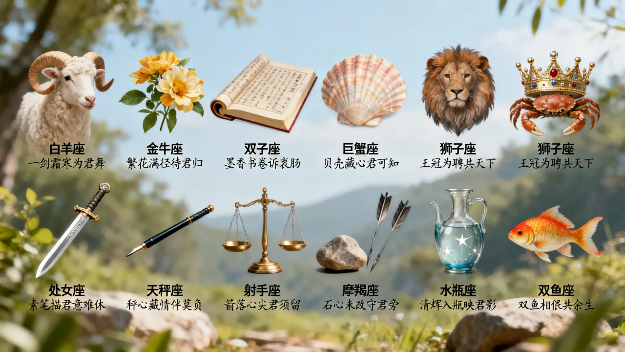 古风表白句子适合十二星座吗?十二星座古风表白短句有哪些 古风表白句子适合十二星座吗?十二星座古风表白短句有哪些