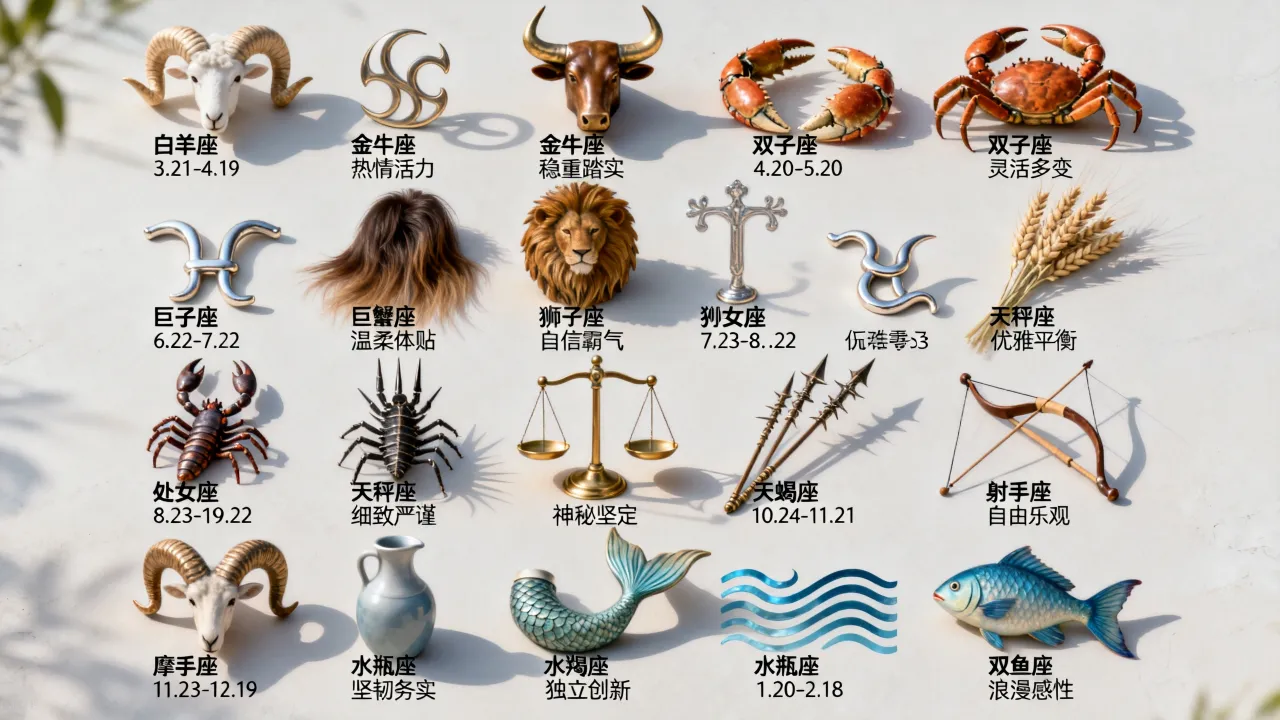 十二星座日期和性格是什么，十二星座按生日怎么算最准