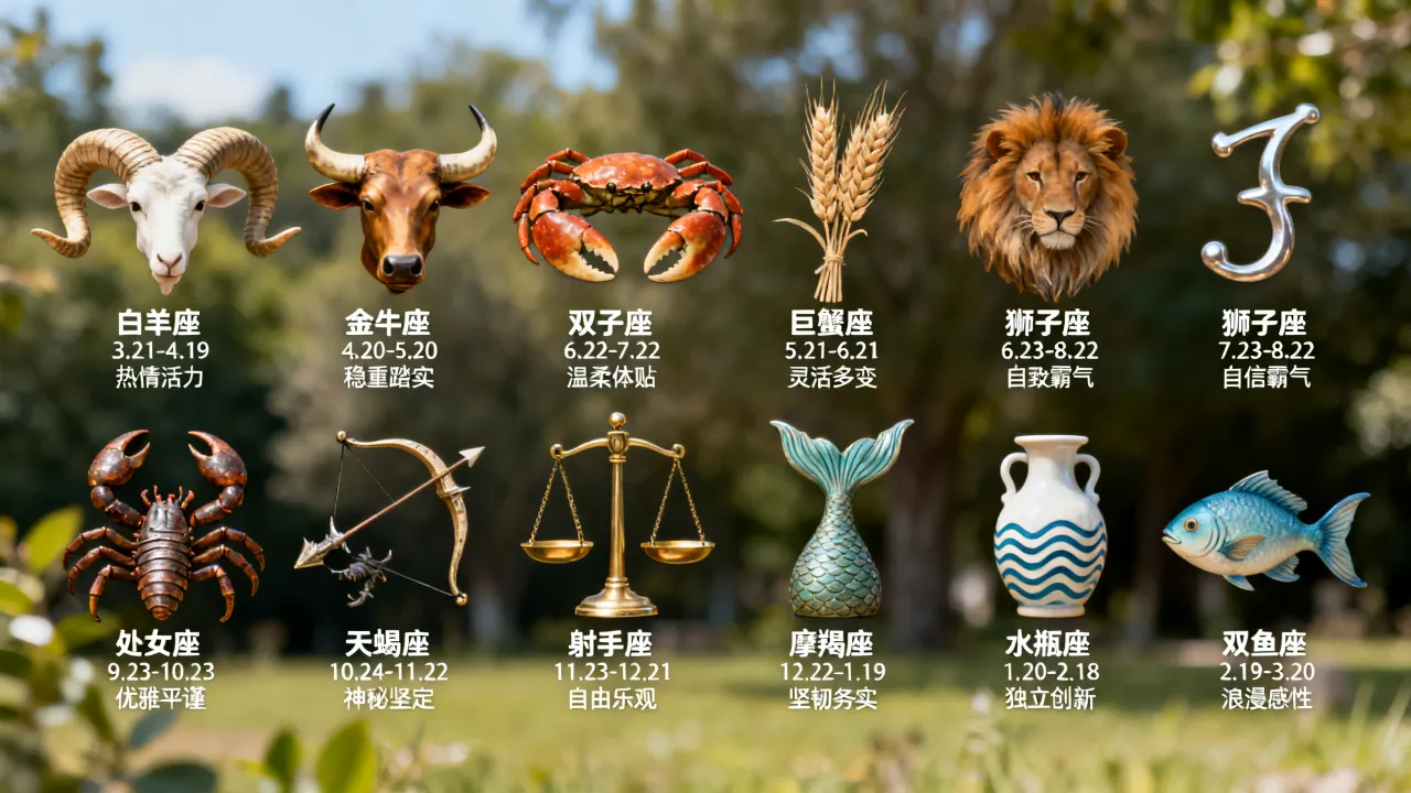 十二星座日期和性格是什么，十二星座按生日怎么算最准