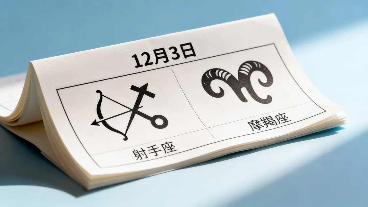 十二月三号是什么星座，射手座还是摩羯座？