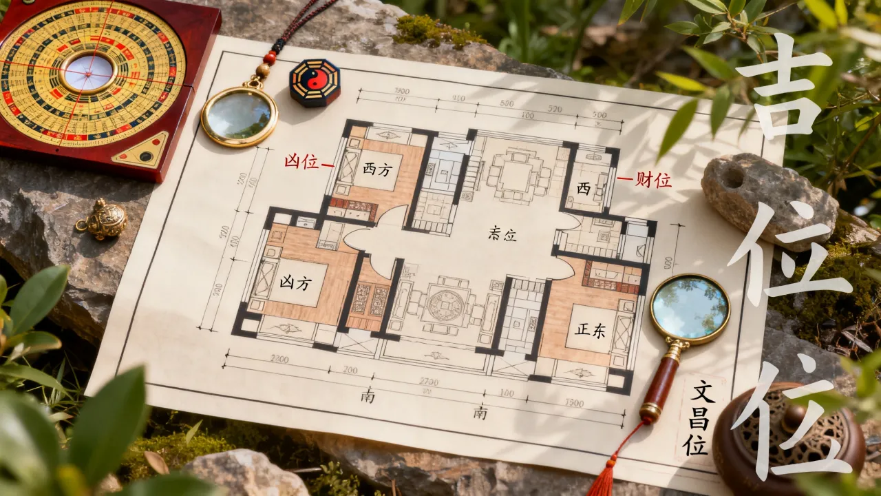 怎么看住宅吉凶位置图，住宅风水吉凶方位图怎么看才准