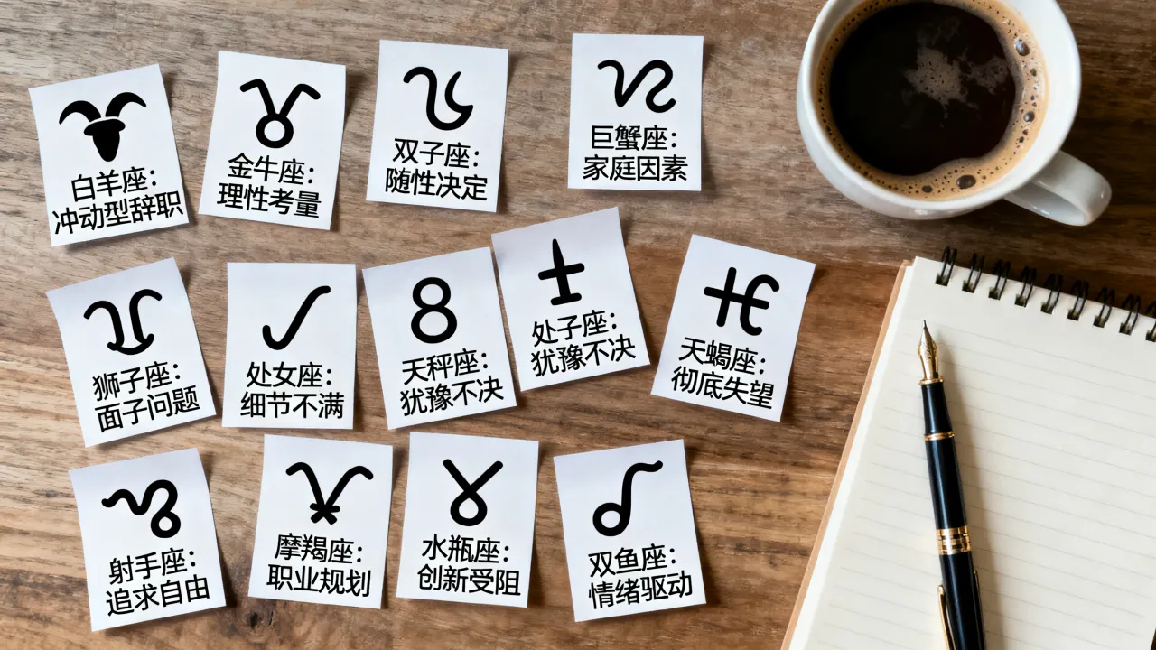 十二星座辞职申请怎么写？哪个星座最易冲动辞职？