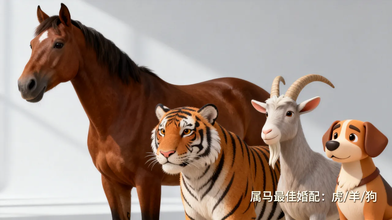 属马的最佳婚配属相是什么，属马和什么属相最配