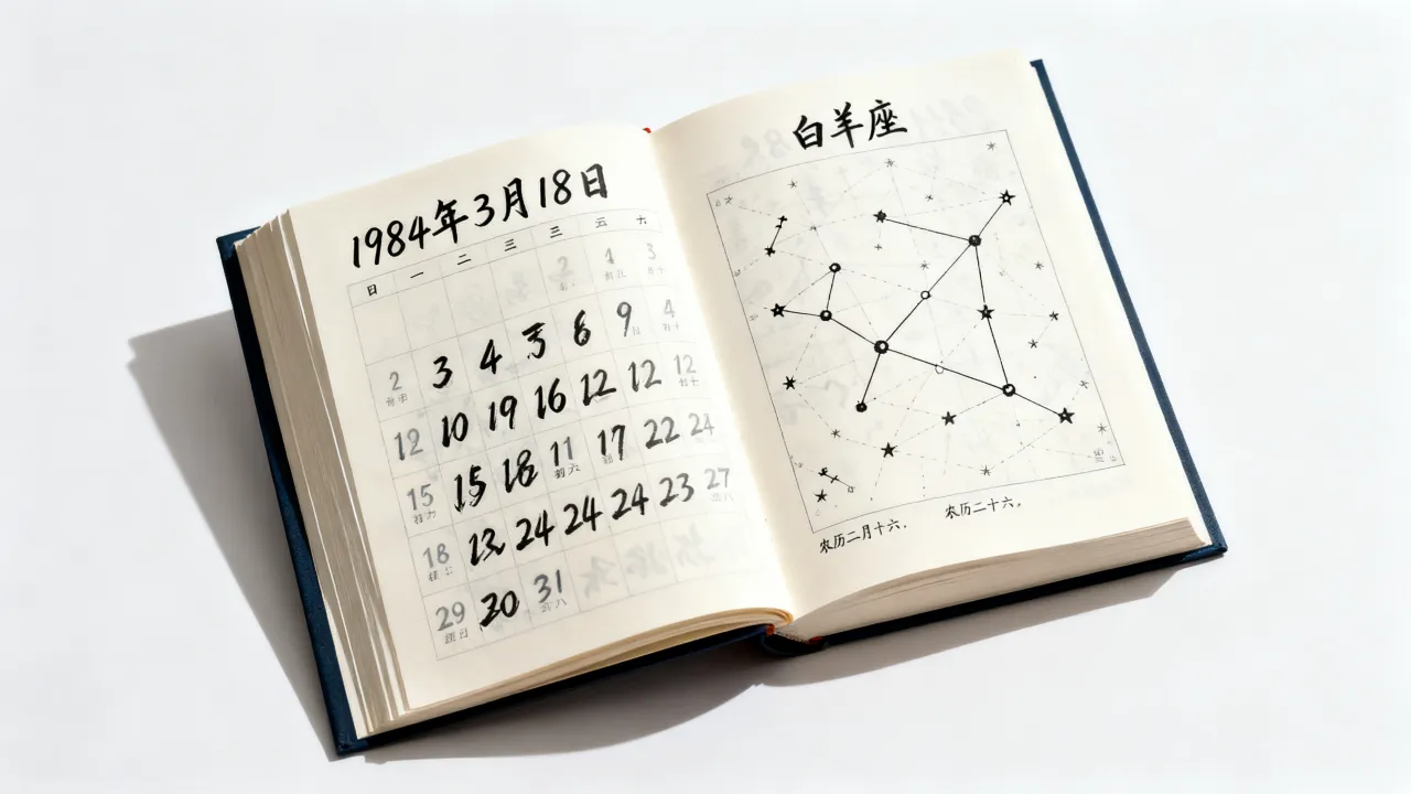 1984年阴历2月16是阳历几号，农历二月十六是什么星座？