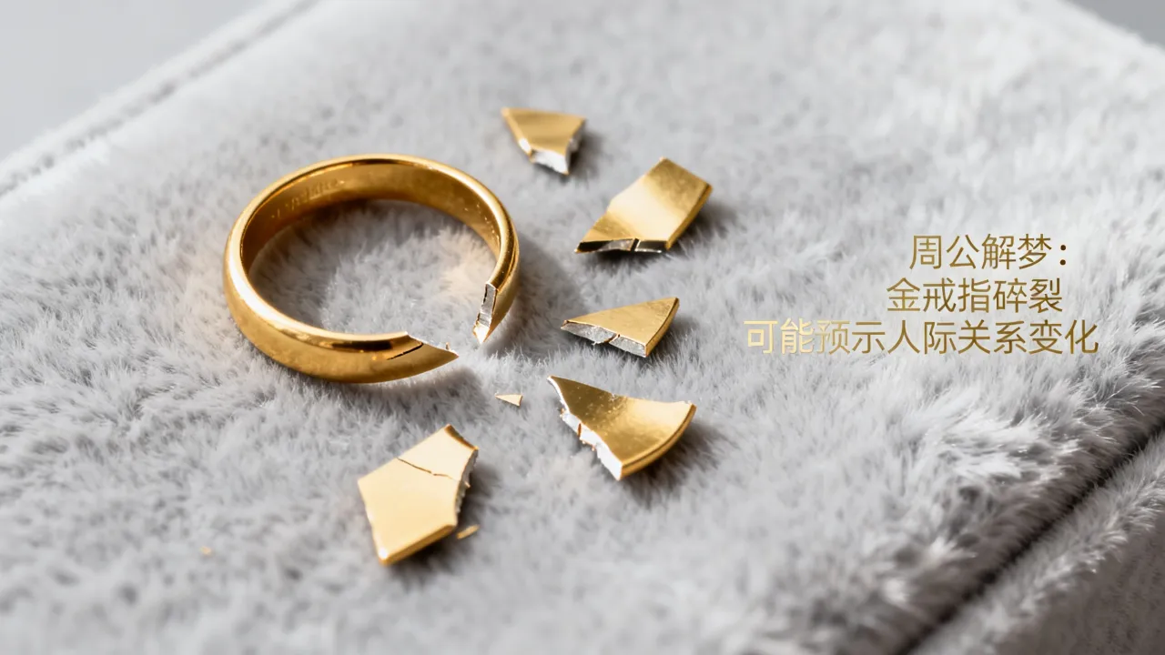 梦见金戒指碎了有什么预兆，周公解梦金戒指碎了预示什么？